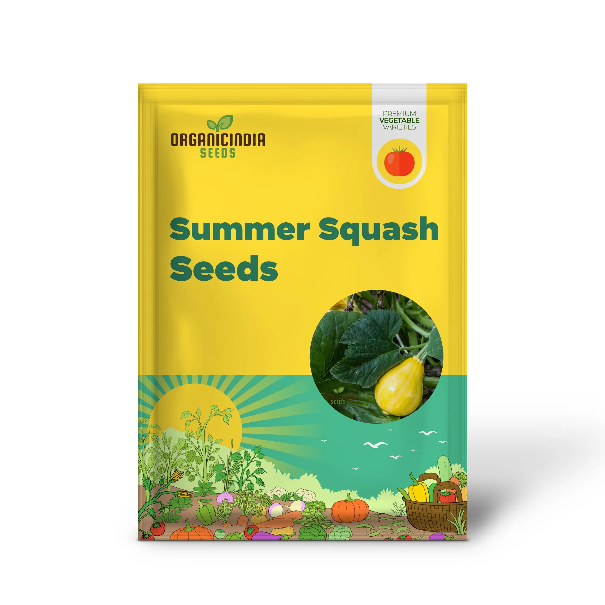 Lemon Summer Squash Seeds - Bright and Citrusy Flavor for Refreshing Summer Dishes - Image 2