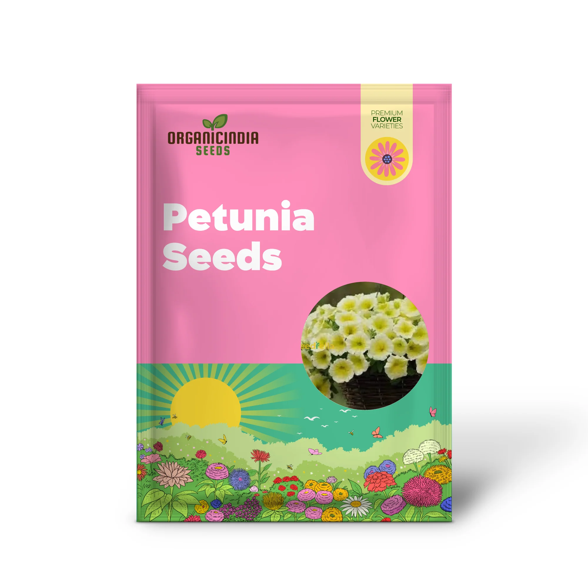 Light Yellow Petunia Seeds – Annual Blooms for Garden Planting - Image 2