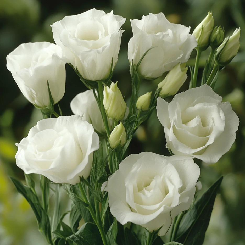 Lisianthus Rosita 2 White Seeds, Elegant Pure White Blooms for Gardens & Bouquets - Image 3