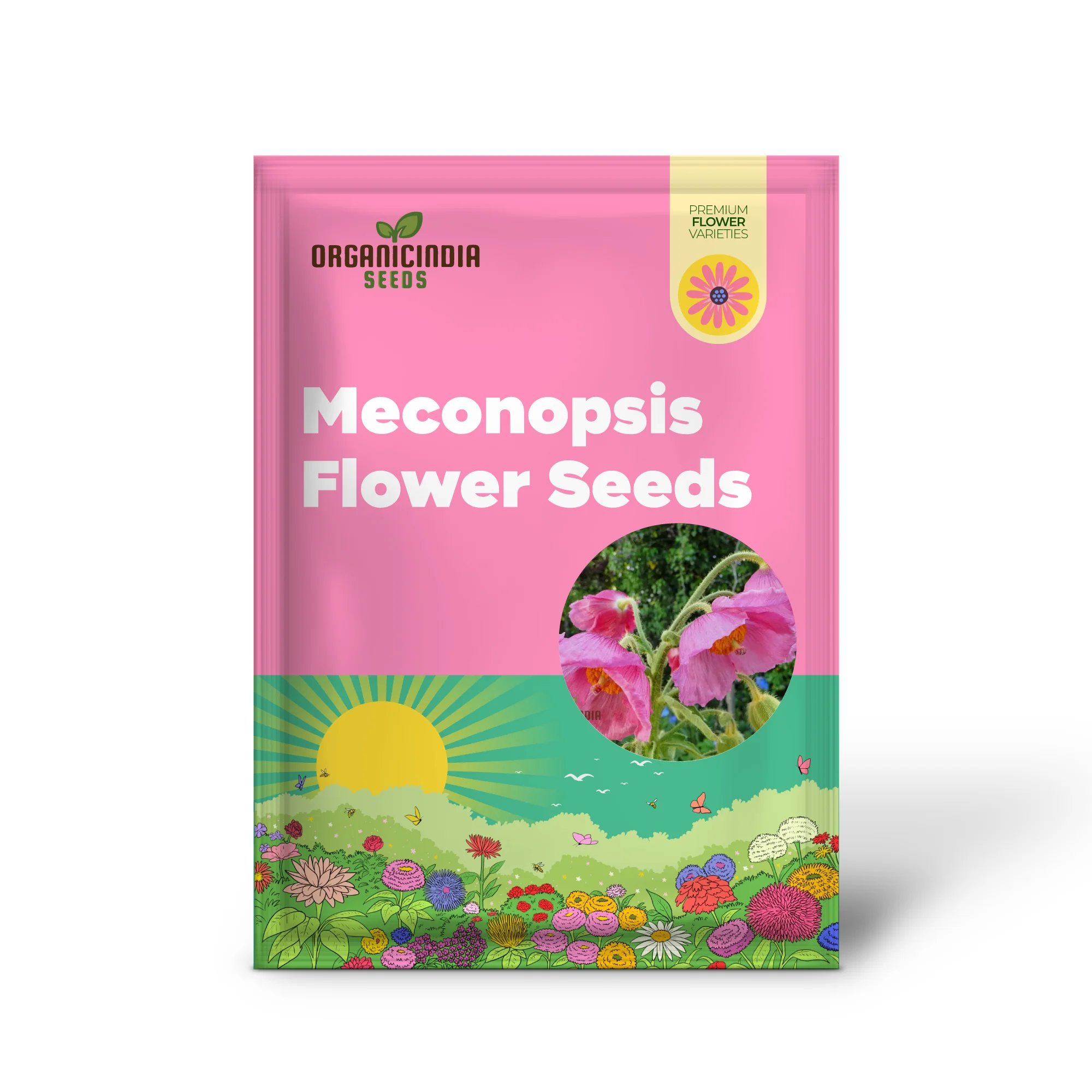 Meconopsis Seeds (Pink Icing Meconopsis Seeds) - Rare Beautiful Perennial Blooms for Gardens - Image 2