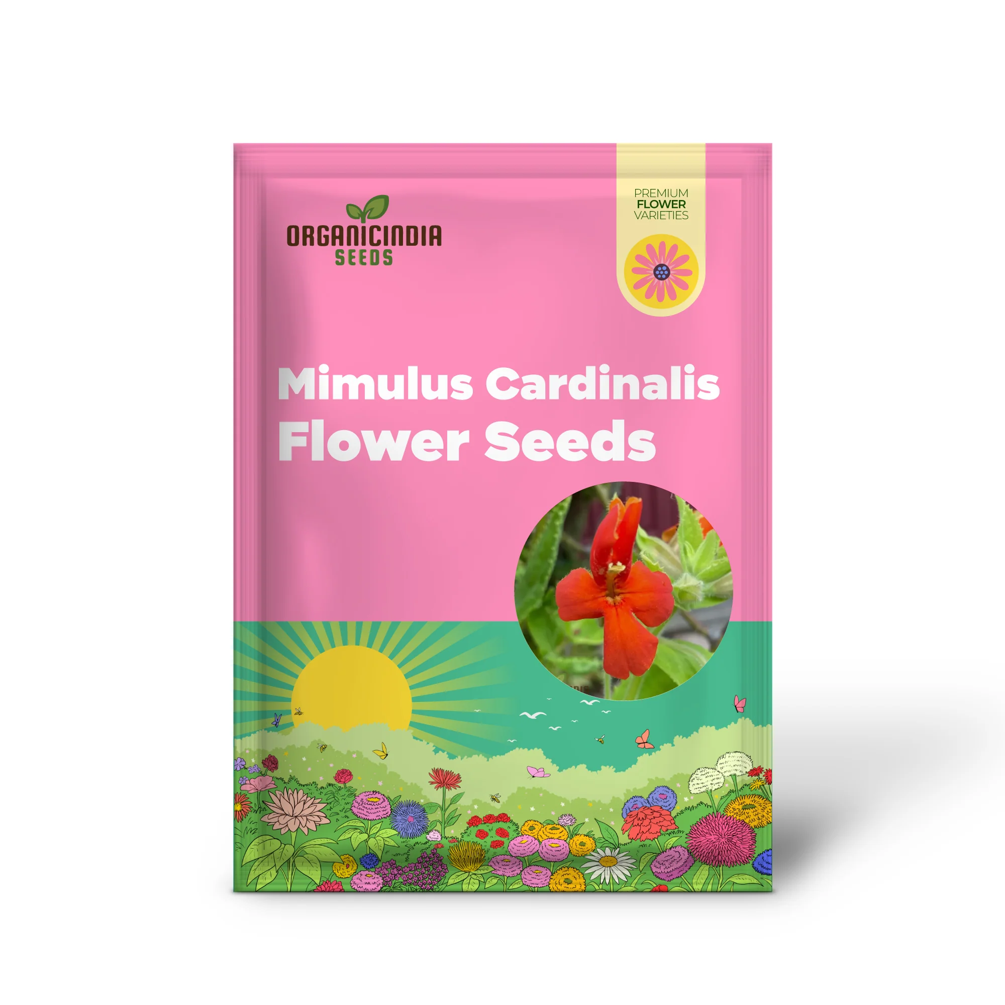 Mimulus Cardinalis Flower Seeds for Planting, Premium Seeds for Vibrant Gardening, Ideal for Garden - Image 2