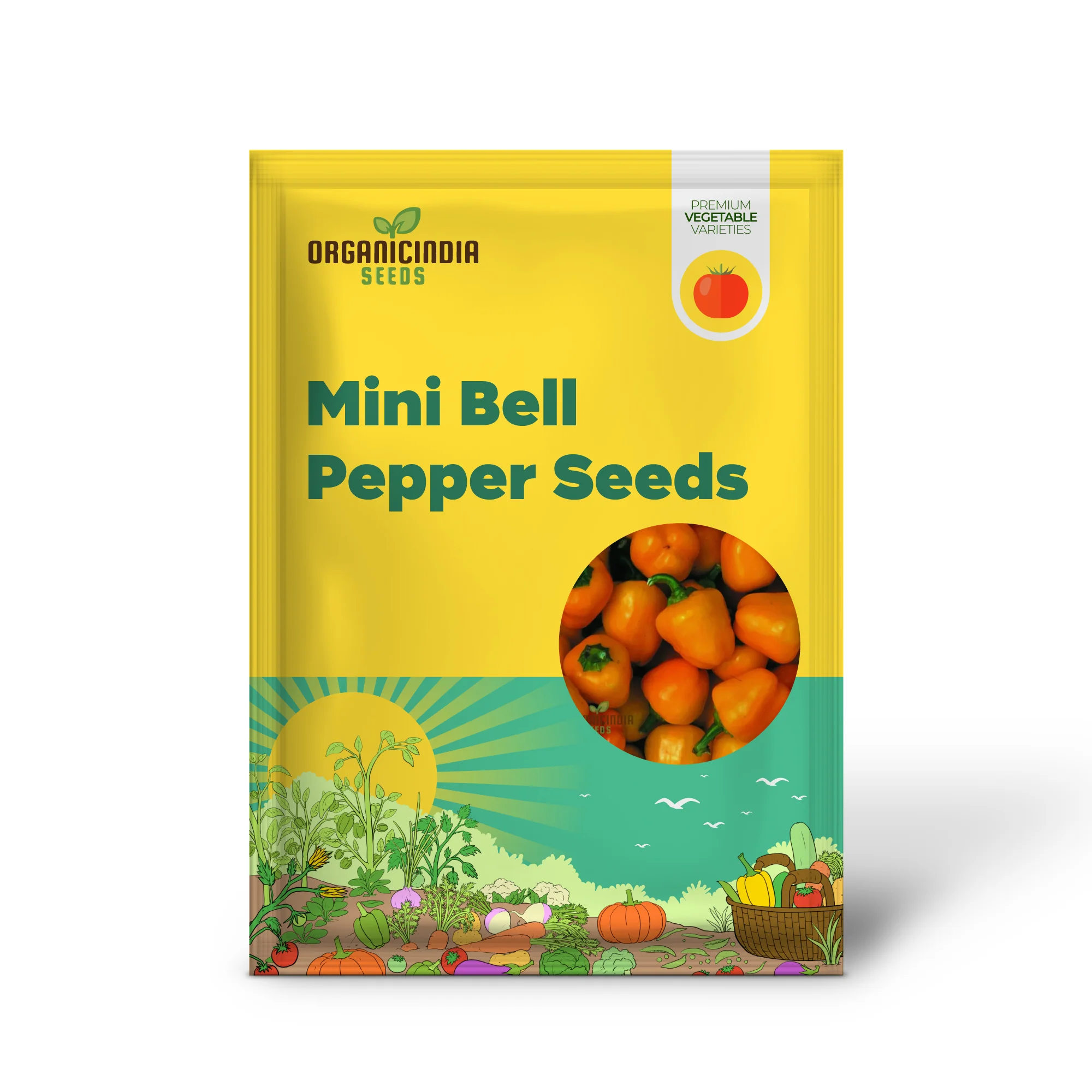 Mini Bell Orange Pepper Seeds for Your Garden | Buy Organic Seeds - Image 2