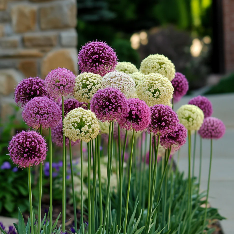 Mix Giant Allium Giganteum Flower Seeds, Stunning Perennial Color Variety - Image 3