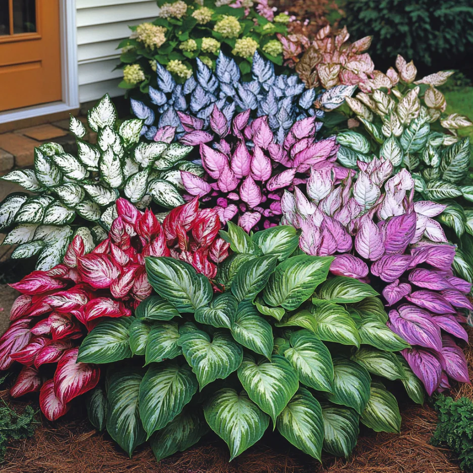 Mix Hosta Plantaginea Seeds, Fragrant Fire and Ice Shade Garden Lace - Image 2