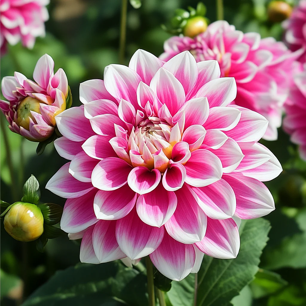 Mixed Pink and White Dahlia Seeds – Vibrant Garden Blooms for Planting