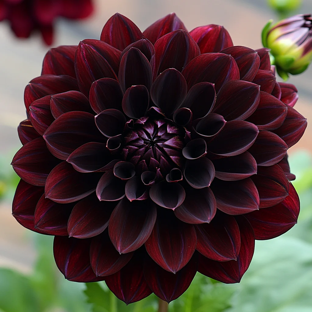 Mixed Burgundy and Black Dahlia Flower Seeds - Image 3