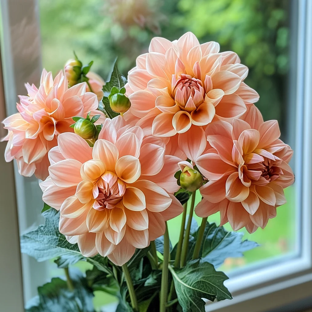 Mixed Coral and Gold Dahlia Seeds – Vibrant Blooming Garden Variety - Image 2