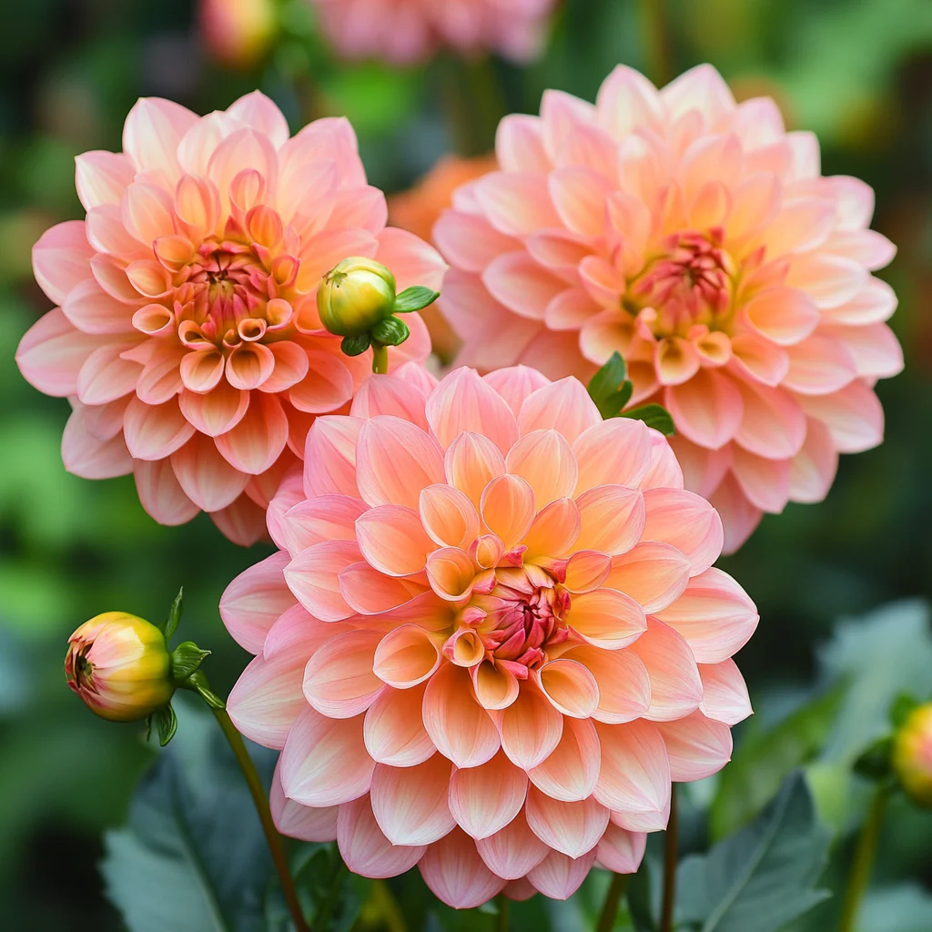 Mixed Coral and Gold Dahlia Seeds – Vibrant Blooming Garden Variety - Image 4