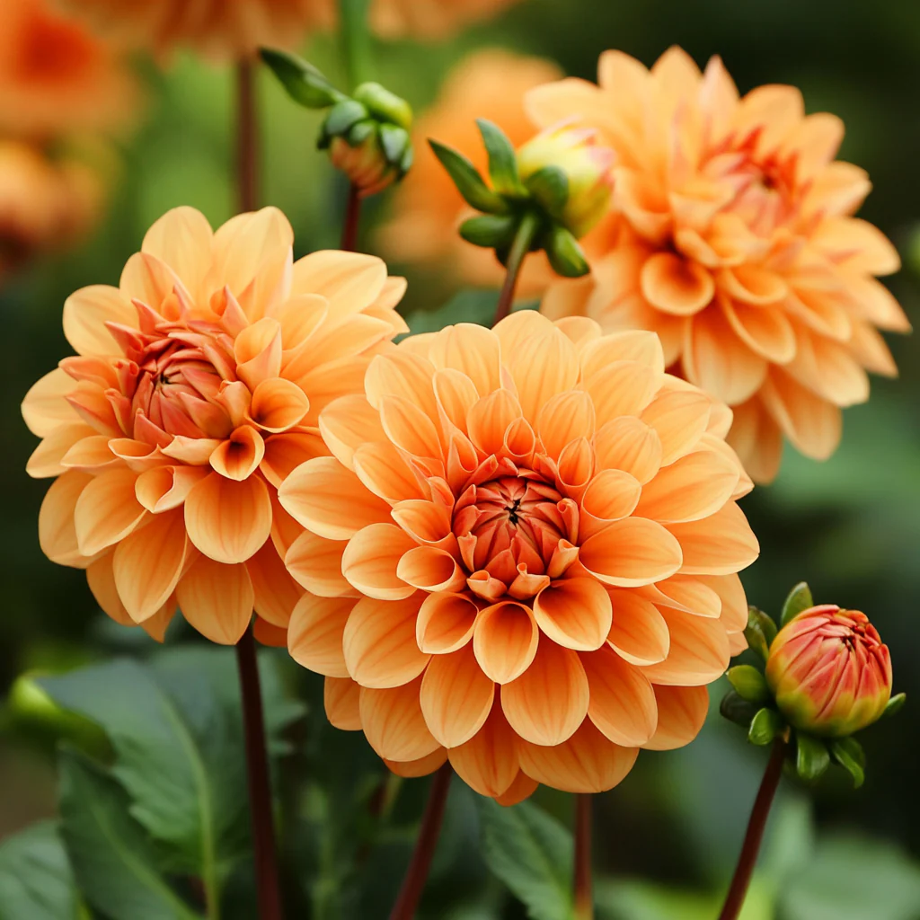 Mixed Orange and Red Dahlia Flower Seeds - Image 6