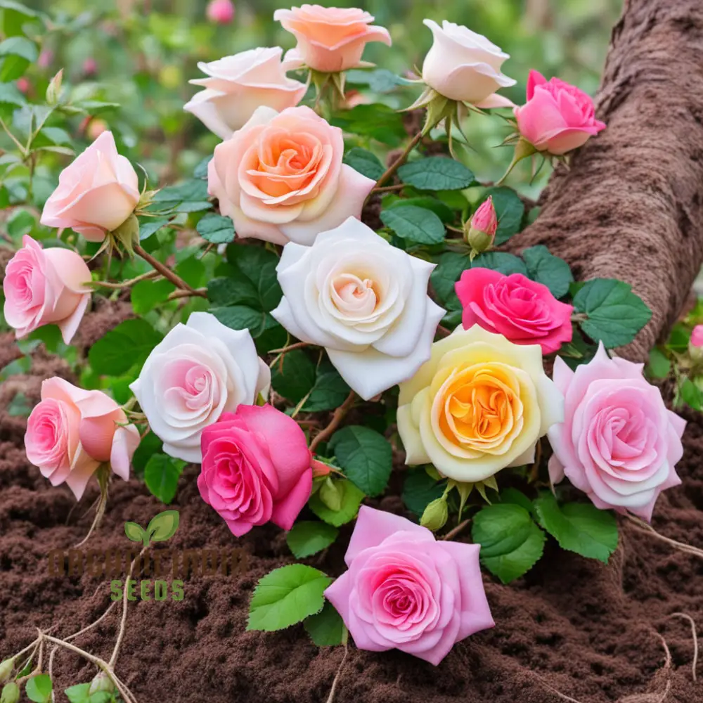Blooming Diversity, Mixed Rose Flower Seeds, Non-GMO Varieties for Your Garden Delight