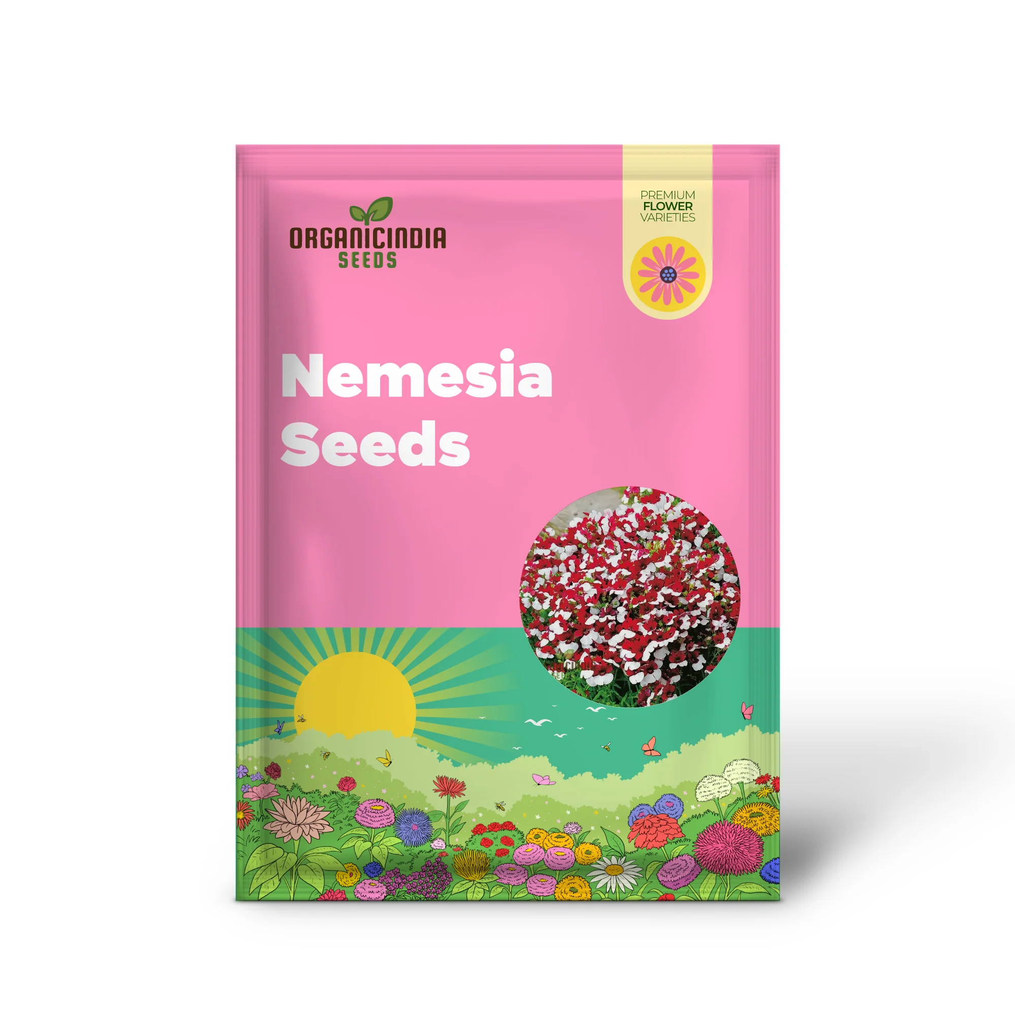 Nemesia Red and White Seeds for Vibrant Planting - Premium Quality Seeds for Lengthy Blooming Seasons - Image 2