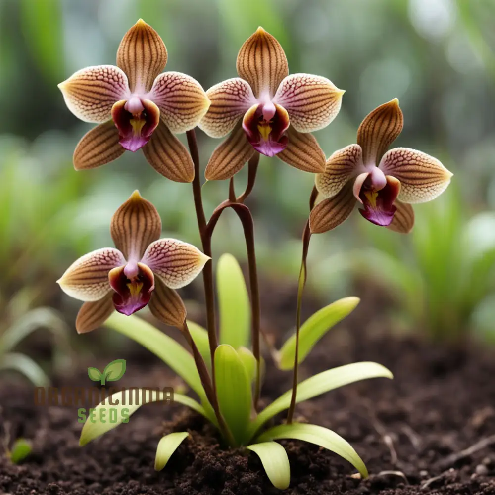 Unique Brown Dracula Flower Seeds - Add Intrigue to Your Garden with These Rare Blooms for Flower Planting and Gardening