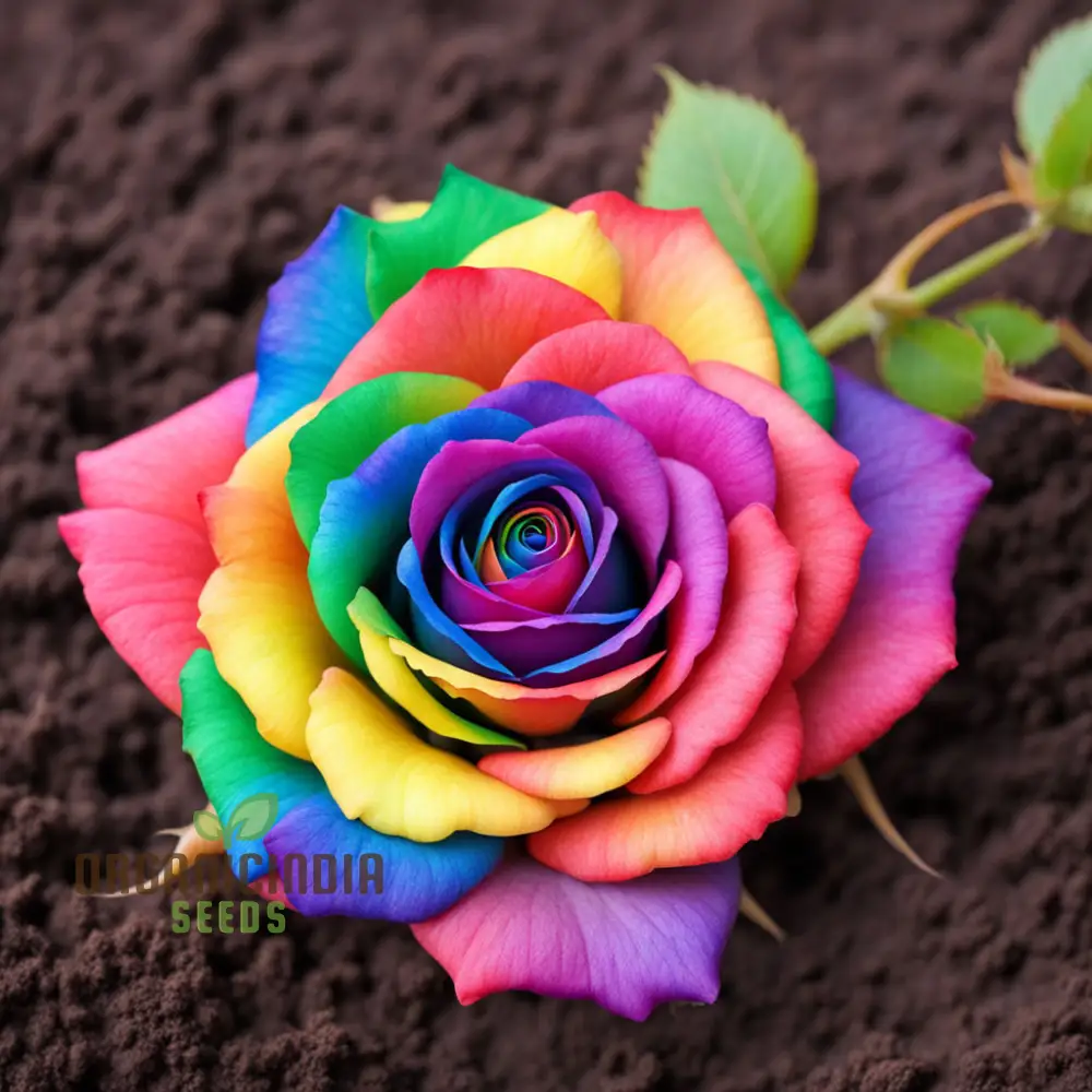 Rainbow Rose Flower Seeds, Grow Your Own Colorful Garden, Rose Flower for Gardening