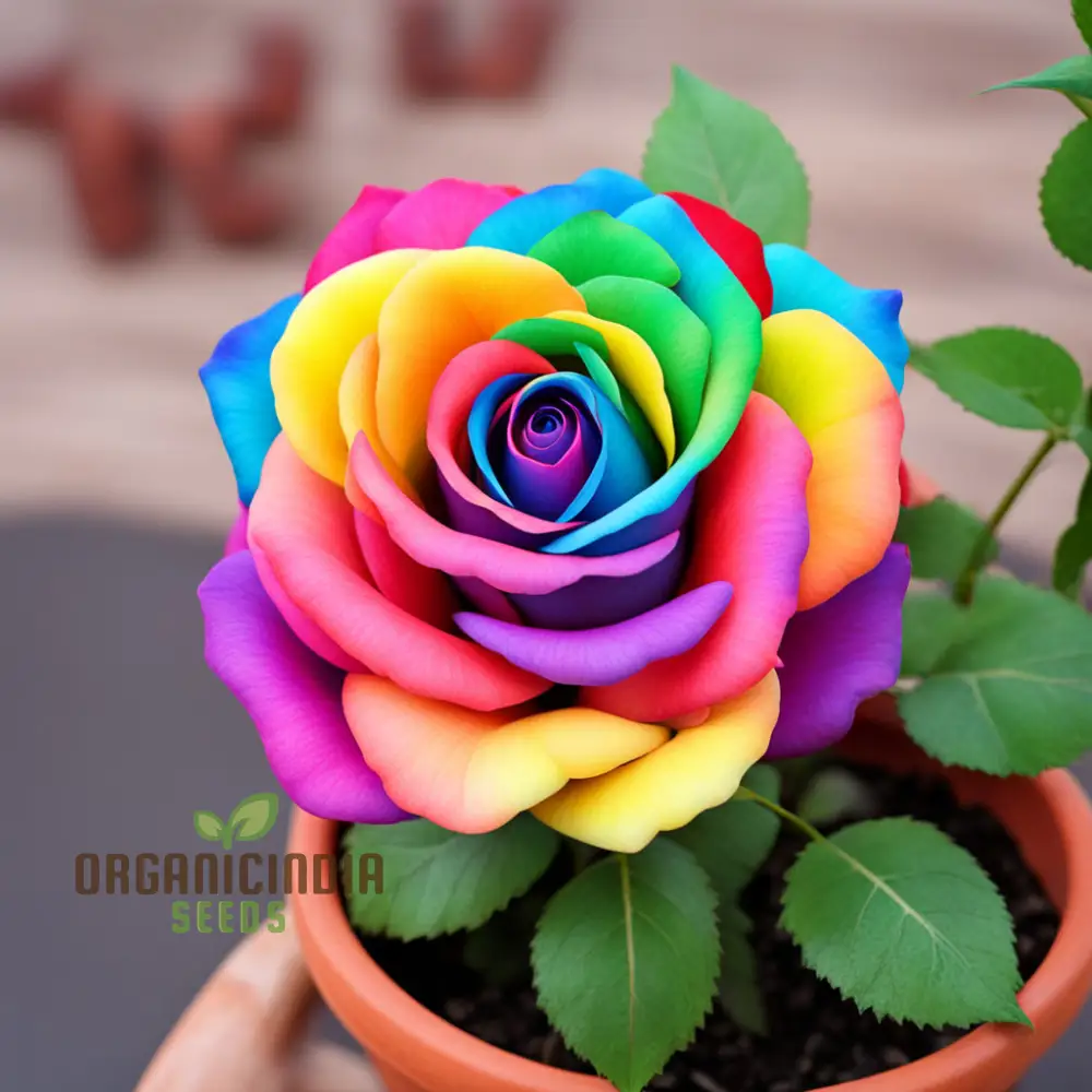 Rainbow Rose Flower Seeds, Grow Your Own Colorful Garden, Rose Flower for Gardening - Image 4