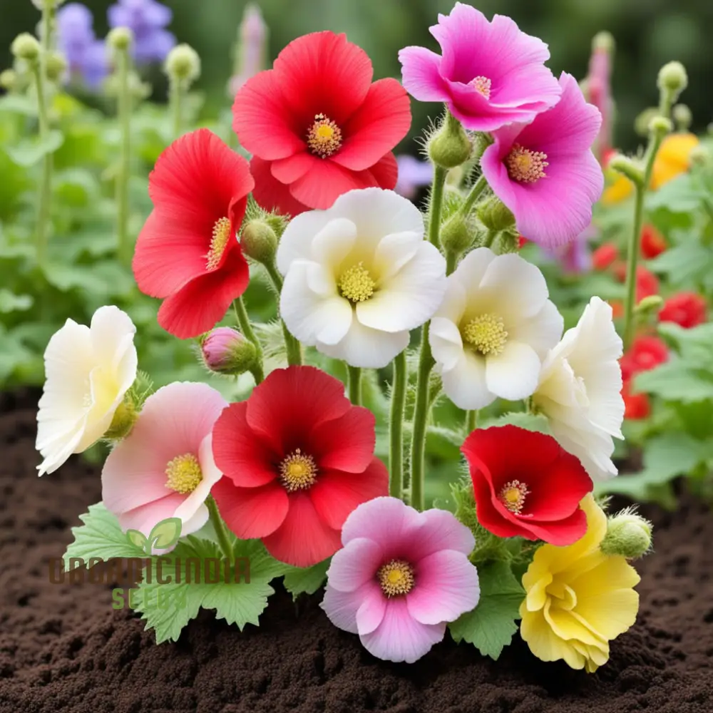 Mixed Alcea Flower Seeds For Planting