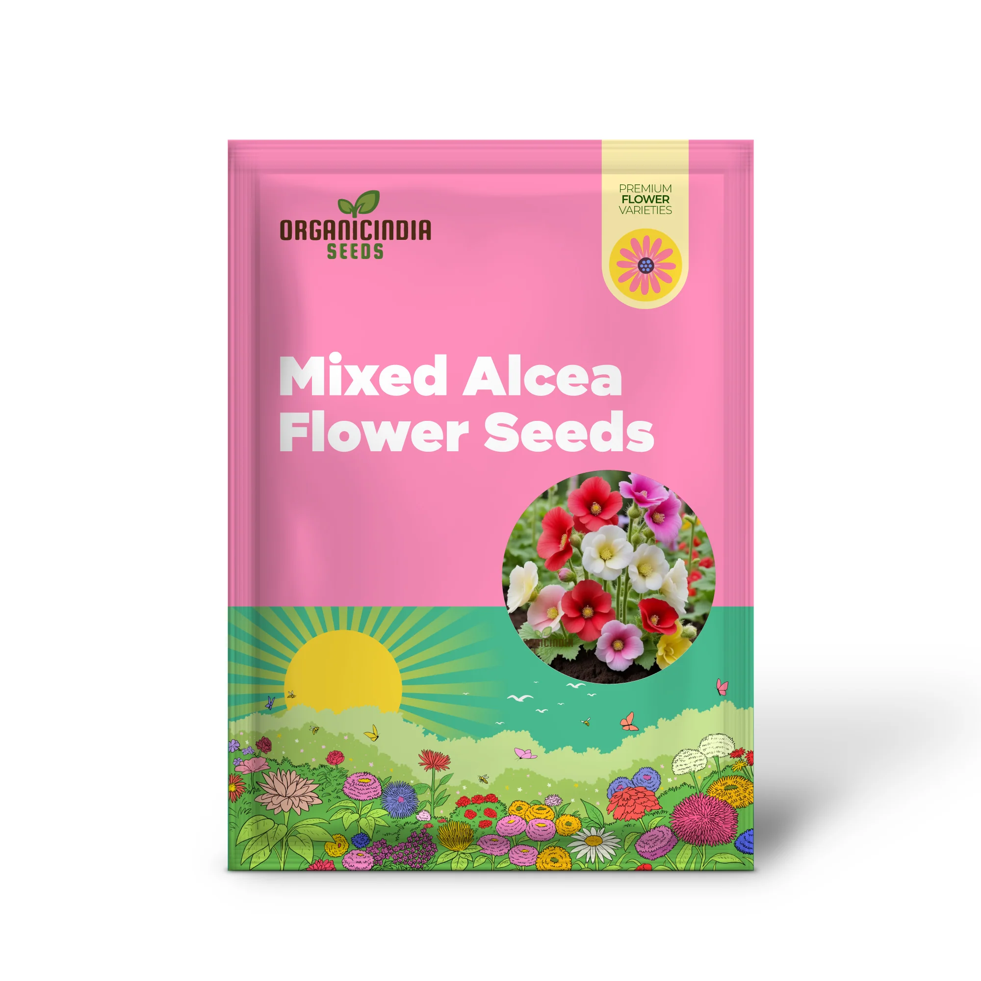 Mixed Alcea Flower Seeds For Planting - Image 2