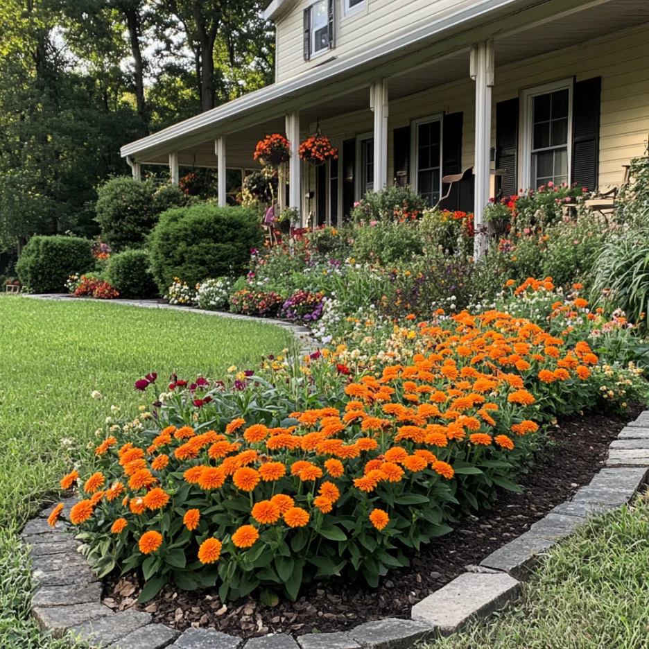 Orange Zinnia Seeds, Grow Vibrant & Fiery Orange Blooms - Image 2