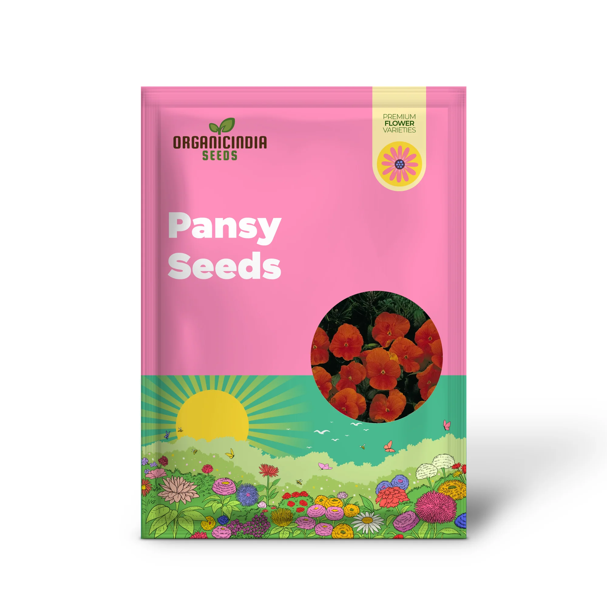 Pansy Padparadja F2 Seeds - Grow Unique and Striking Orange Pansies in Your Garden - Image 2