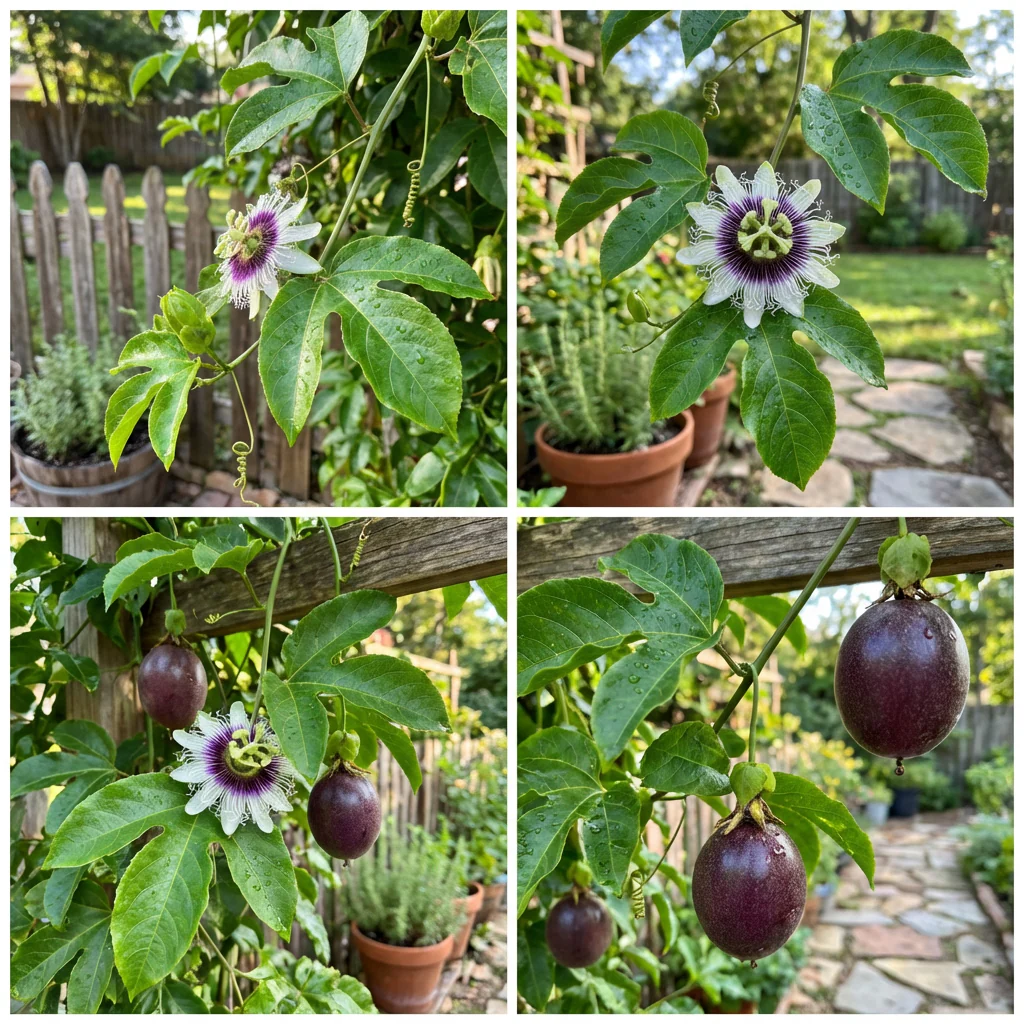 Passiflora edulis Purple Passion Fruit Seeds for Home Garden and Climbing Vine Growth - Image 3