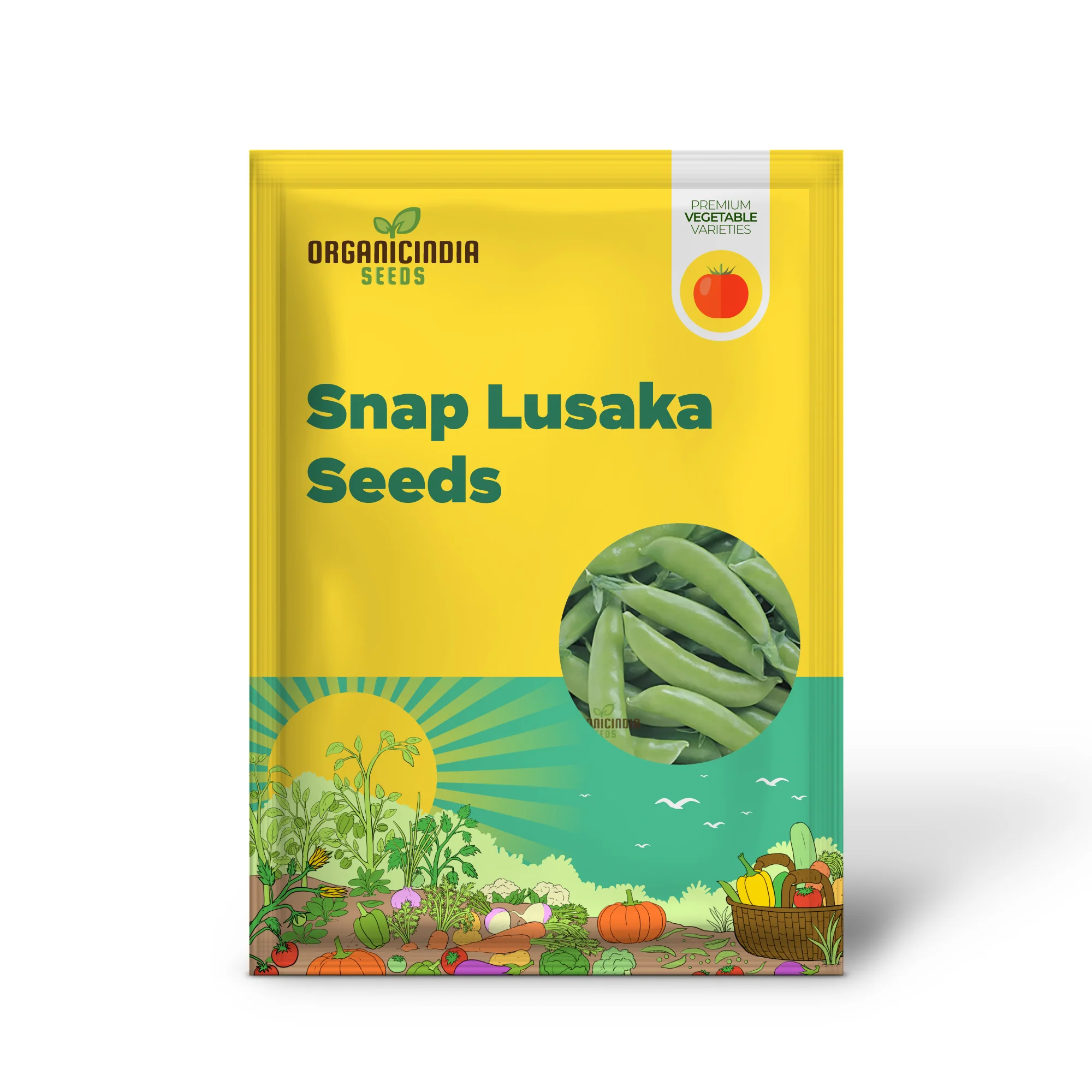 Pea Sugar Snap Lusaka Seeds, Sweet & Crunchy Vegetable Seeds for Home Gardening, Easy to Grow - Image 2