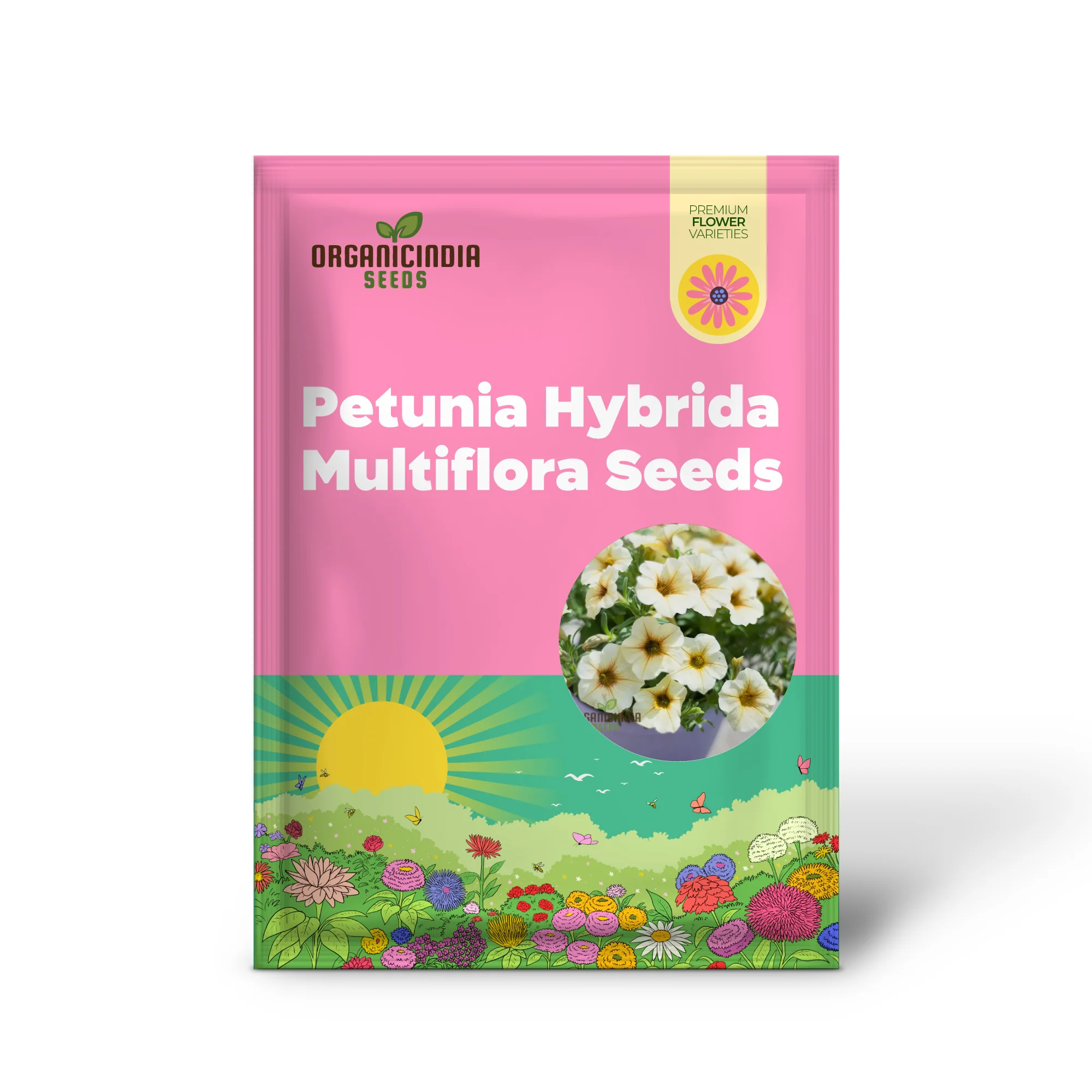 Petunia Hybrida Multiflora Ingrid F1 Seeds - Grow Ingrid F1 Multiflora Petunias for a Burst of Color in Your Garden - Image 2