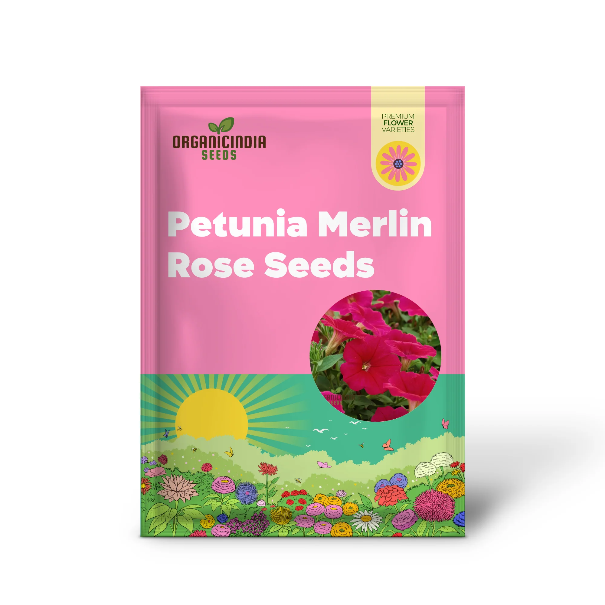 Petunia Merlin Series Cherry Rose Seeds ,Elevate Your Gardening Experience with Spectacular Blooms and Vibrant Colors! - Image 2