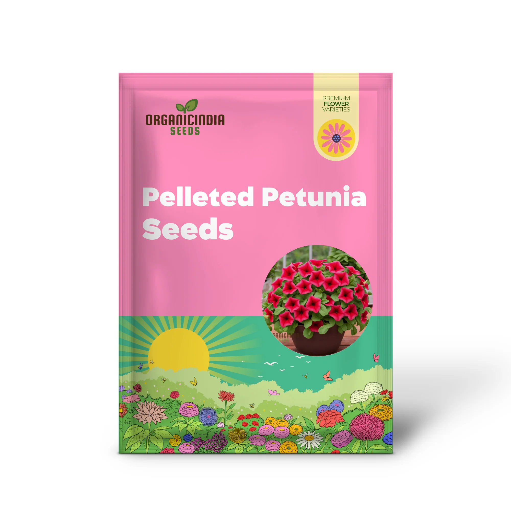 Red Pelleted Petunia Seeds - Easy-to-Sow Annuals for Brilliant Garden Blooms - Image 2