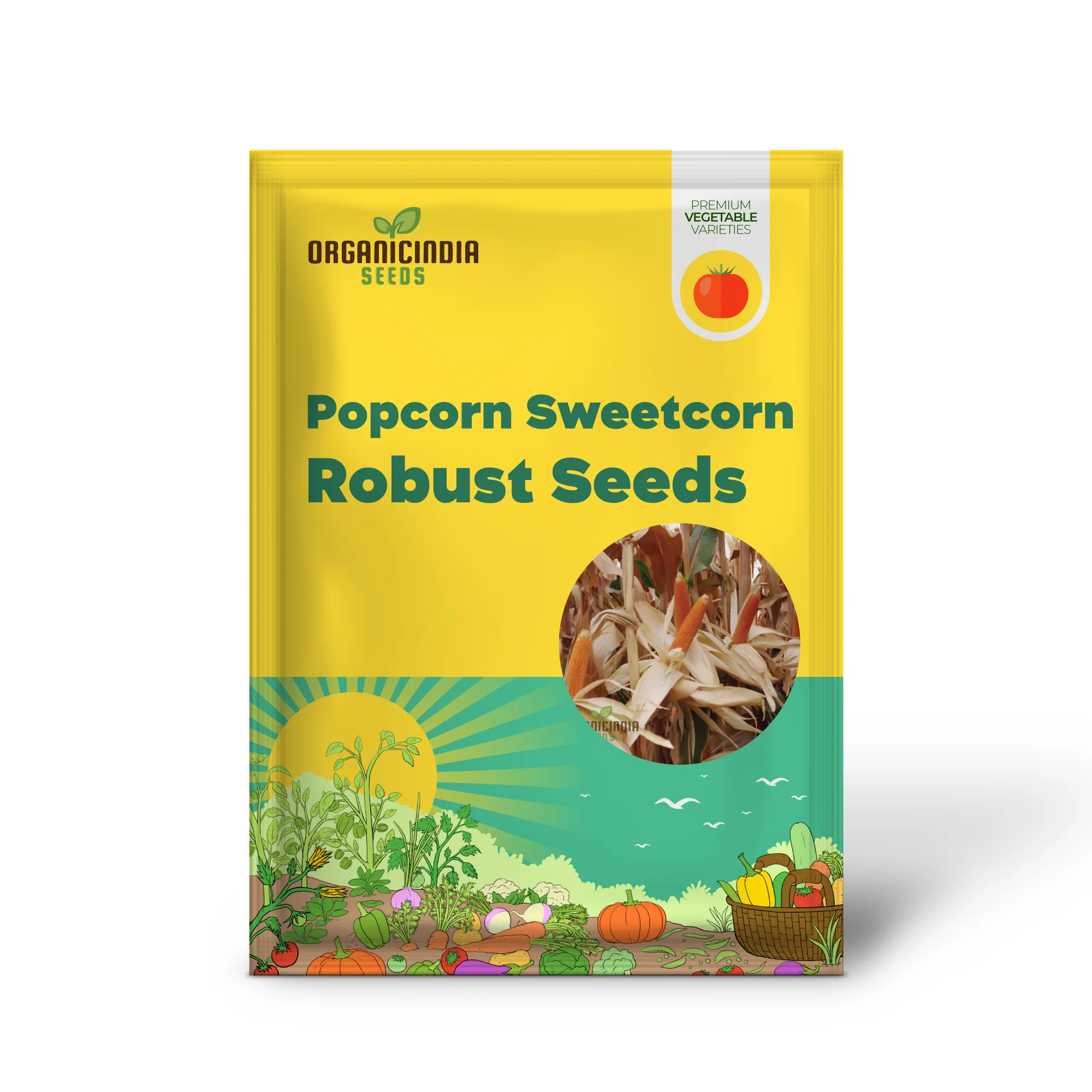 Popcorn Sweetcorn Robust Seeds, High Yield Crisp Kernels Perfect for Homemade Popcorn - Image 2