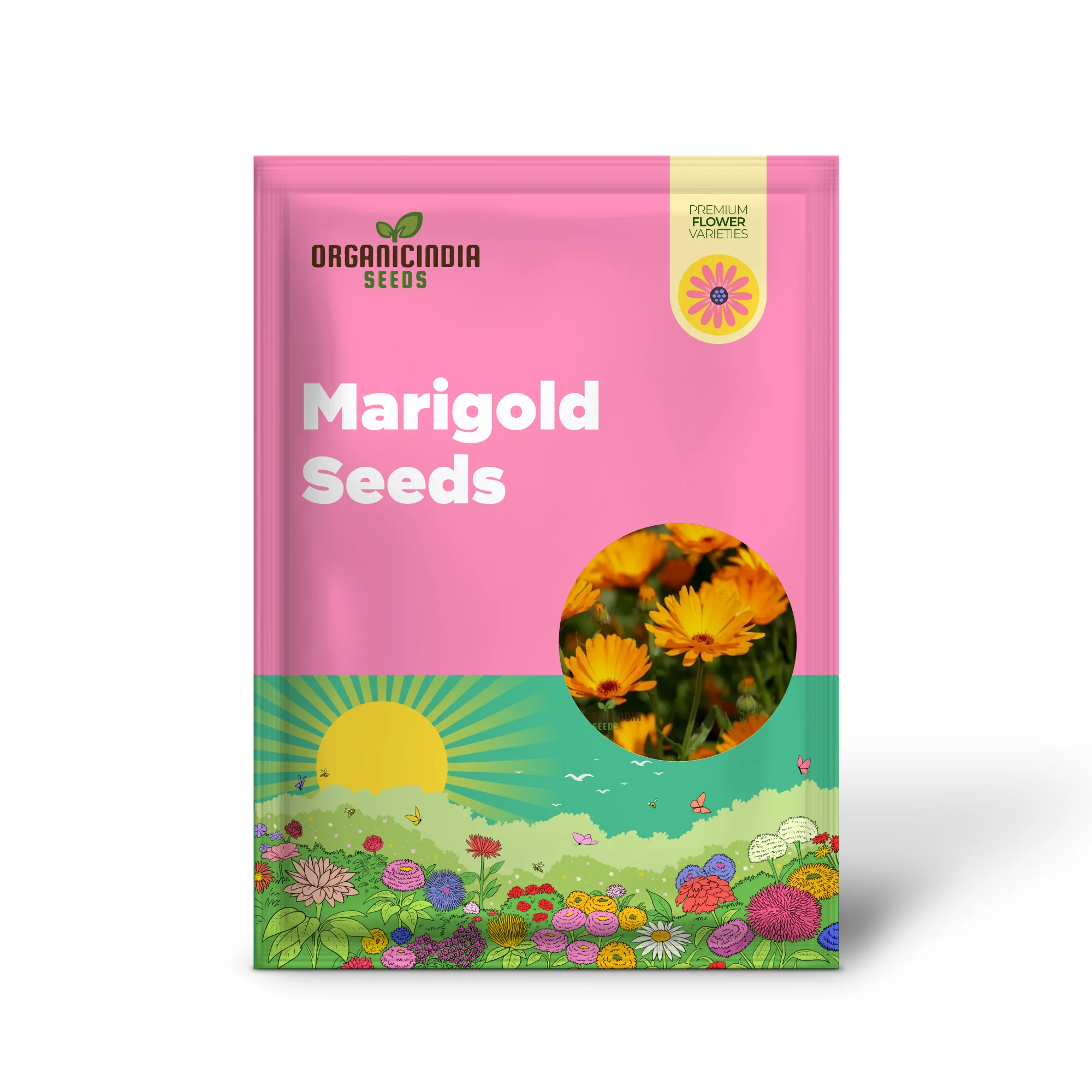 Pot Marigold Seeds for Vibrant Gardening, Organic Calendula Officinalis Seeds - Image 2