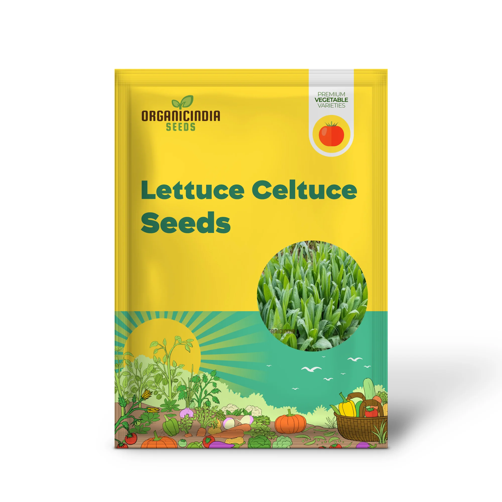 Lettuce Celtuce Heirloom Vegetable Seeds, for Gardening Ideal for Home Seeds For Planting - Image 2