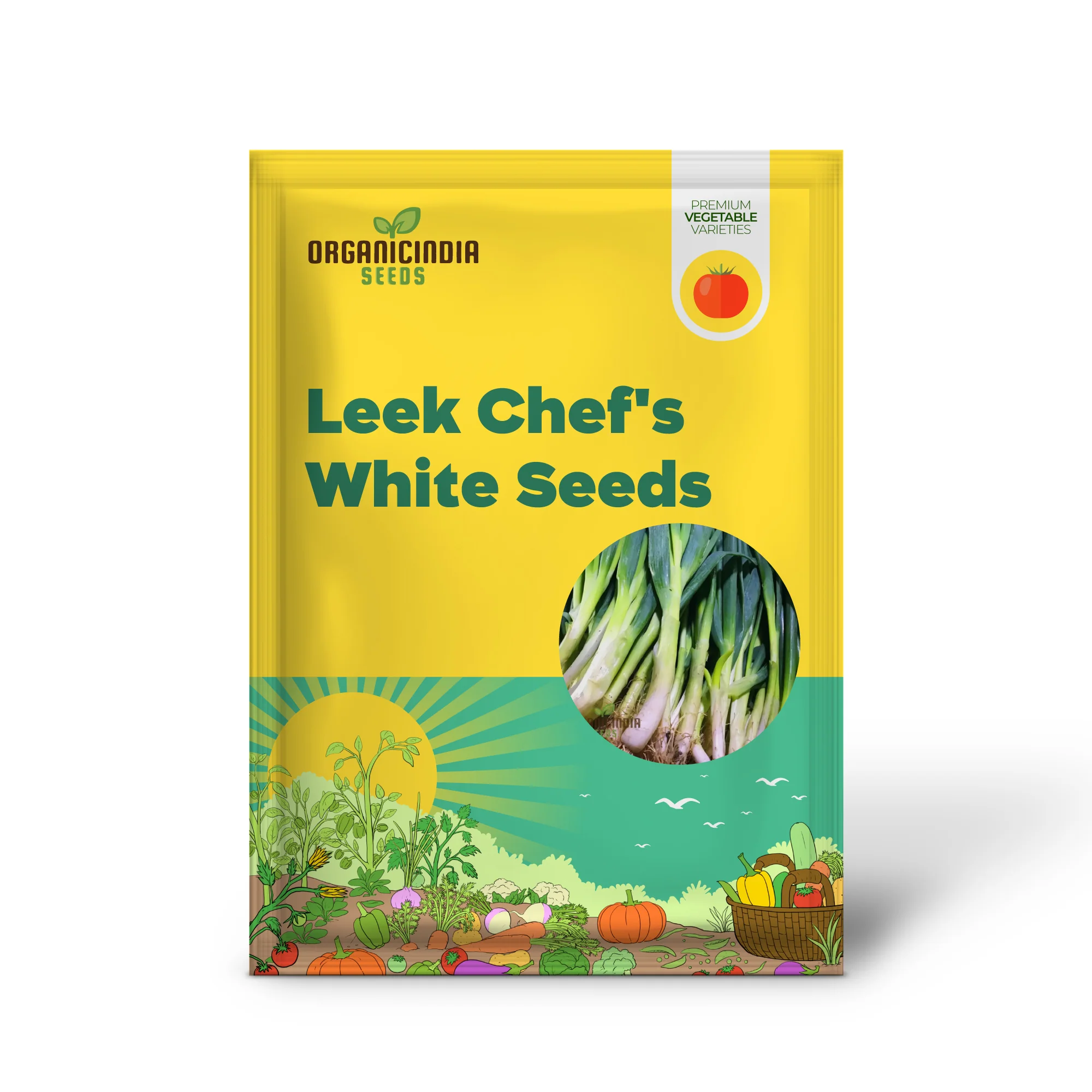 Leek Chef's White Seeds or Zinnia Imported Flower Seeds for Gardening Enthusiasts: High-Quality Seeds for Bountiful Harvests - Image 2