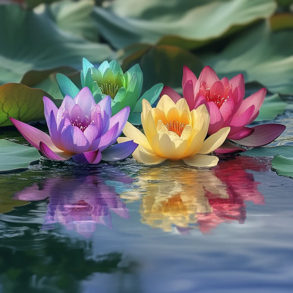 Lotus Seeds (Premium Mix Lotus Flower Seeds) - Vibrant Mixed Bloom Colors - Image 3