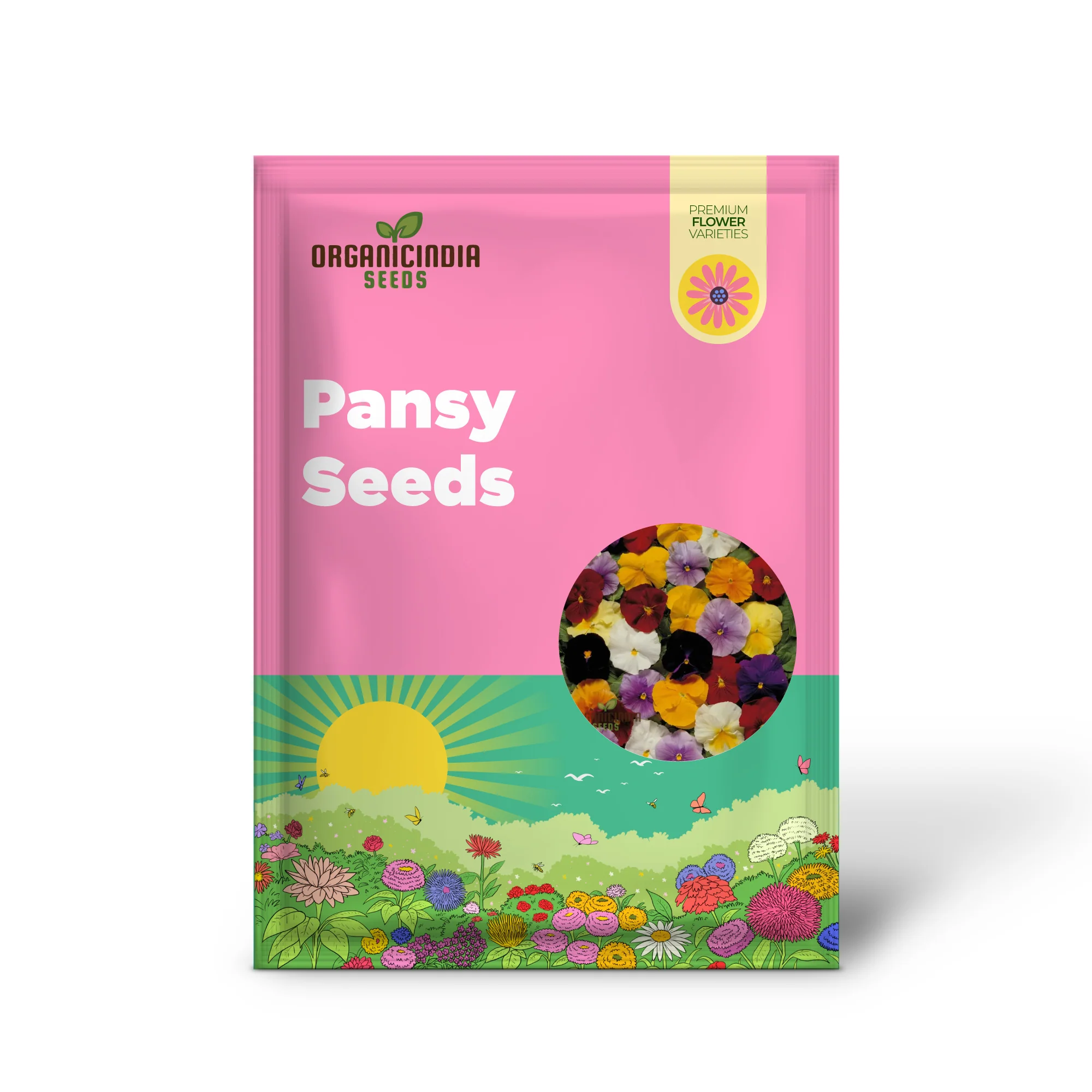 Premium Pansy Seeds 'The Yellows' Mixed flower seeds for Planting| High-Quality Cultivated Seeds - Image 2