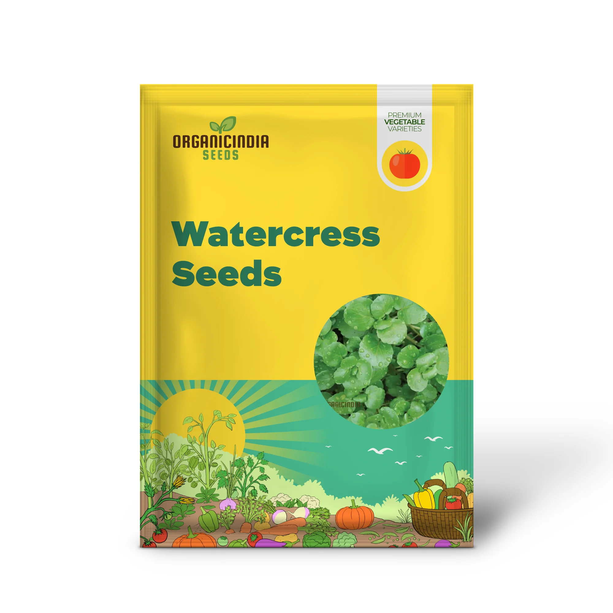 Premium Watercress Vegetable Seeds, Fast-Growing, Non-GMO, High-Yield Garden Seeds - Image 2
