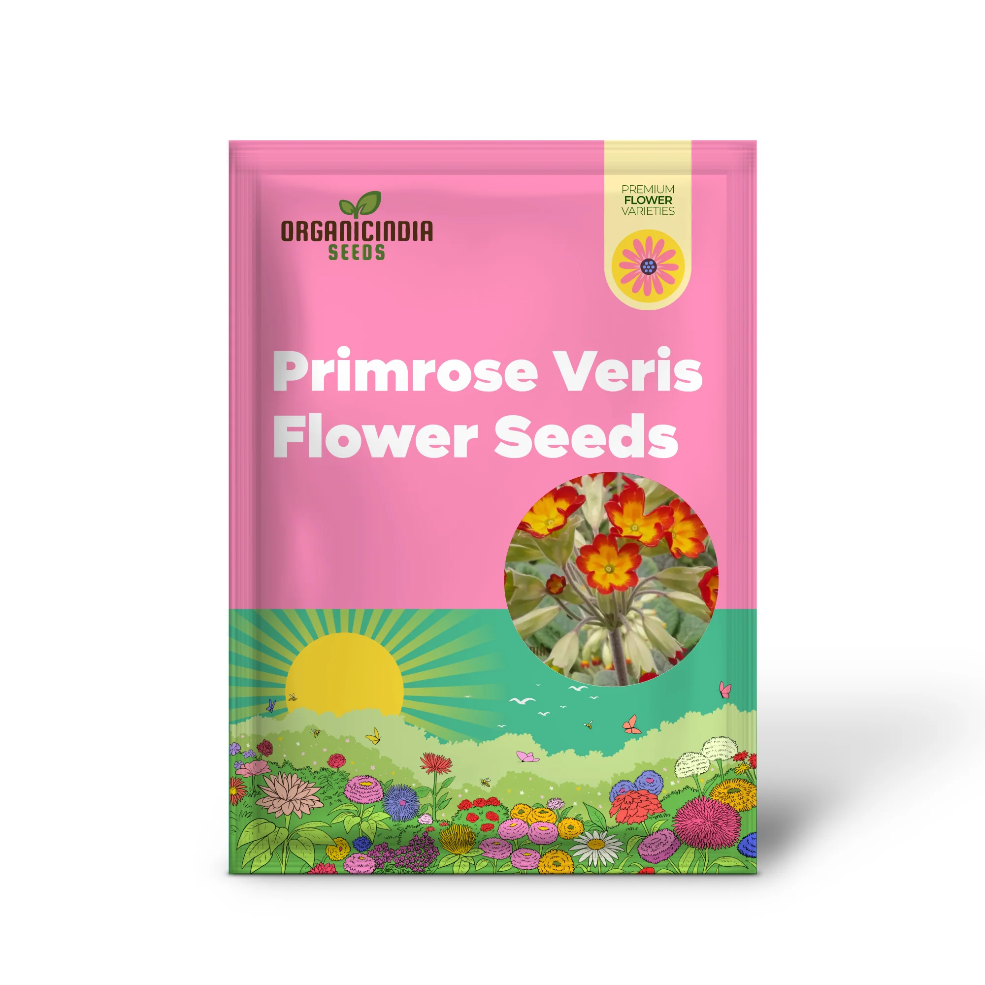 Primrose Veris 'Sunset Red Colours' Flower Seeds For Planting, Vibrant Hues for Your Garden - Image 2