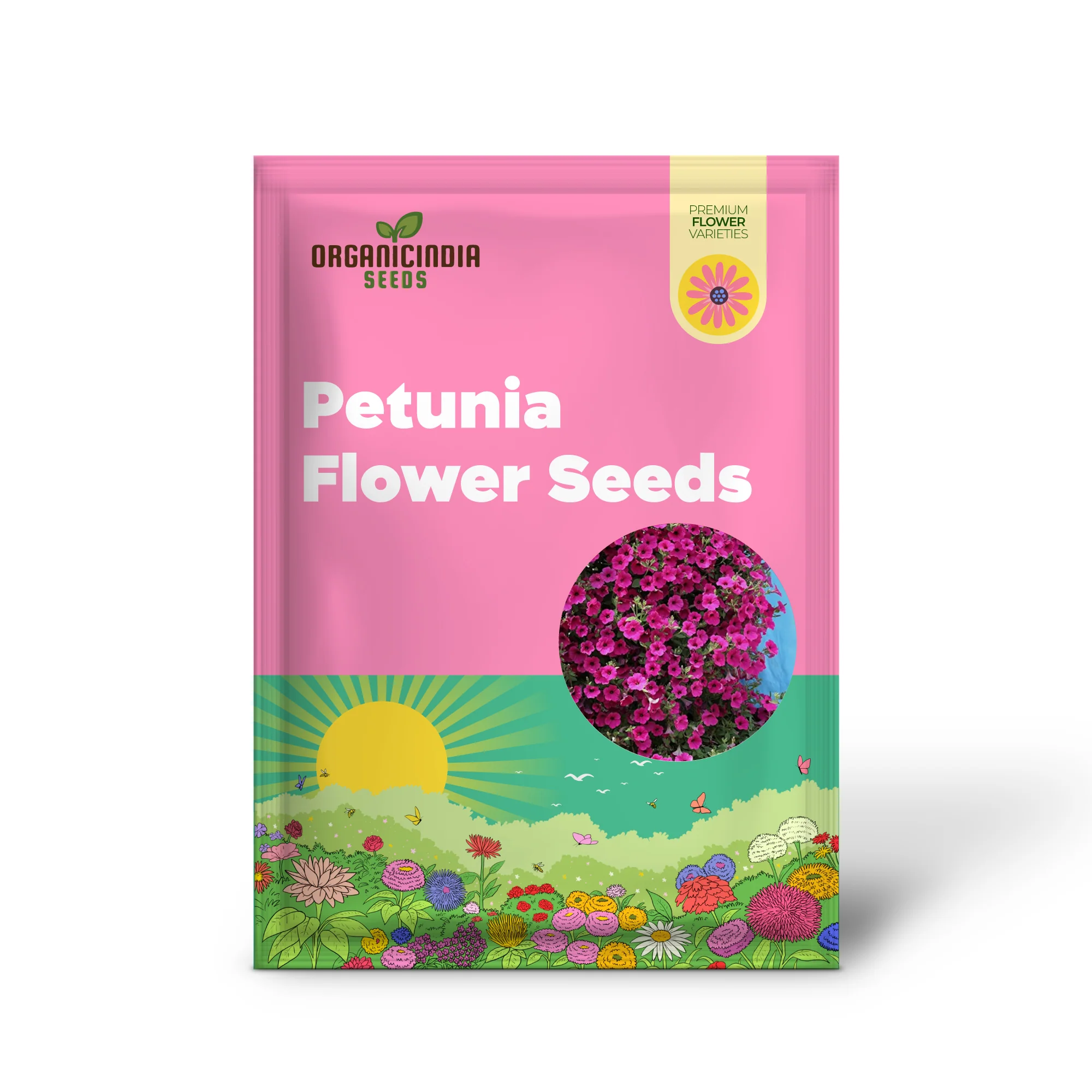 Petunia Seeds (Purple Velvet Petunia Seeds) - Deep Rich Blooms for Gardening & Planting - Image 2