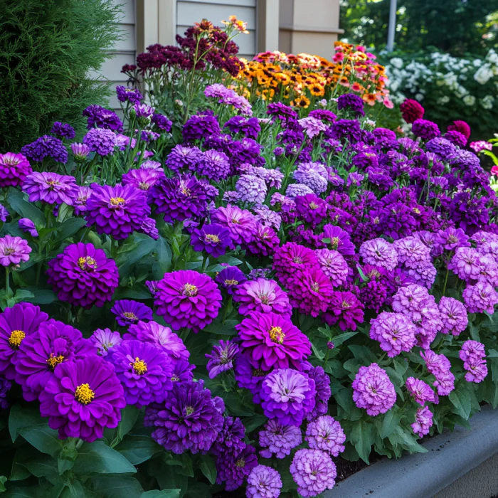 Purple Zinnia Seeds, Lavender, Violet, and Deep Purple Blooms - Image 3