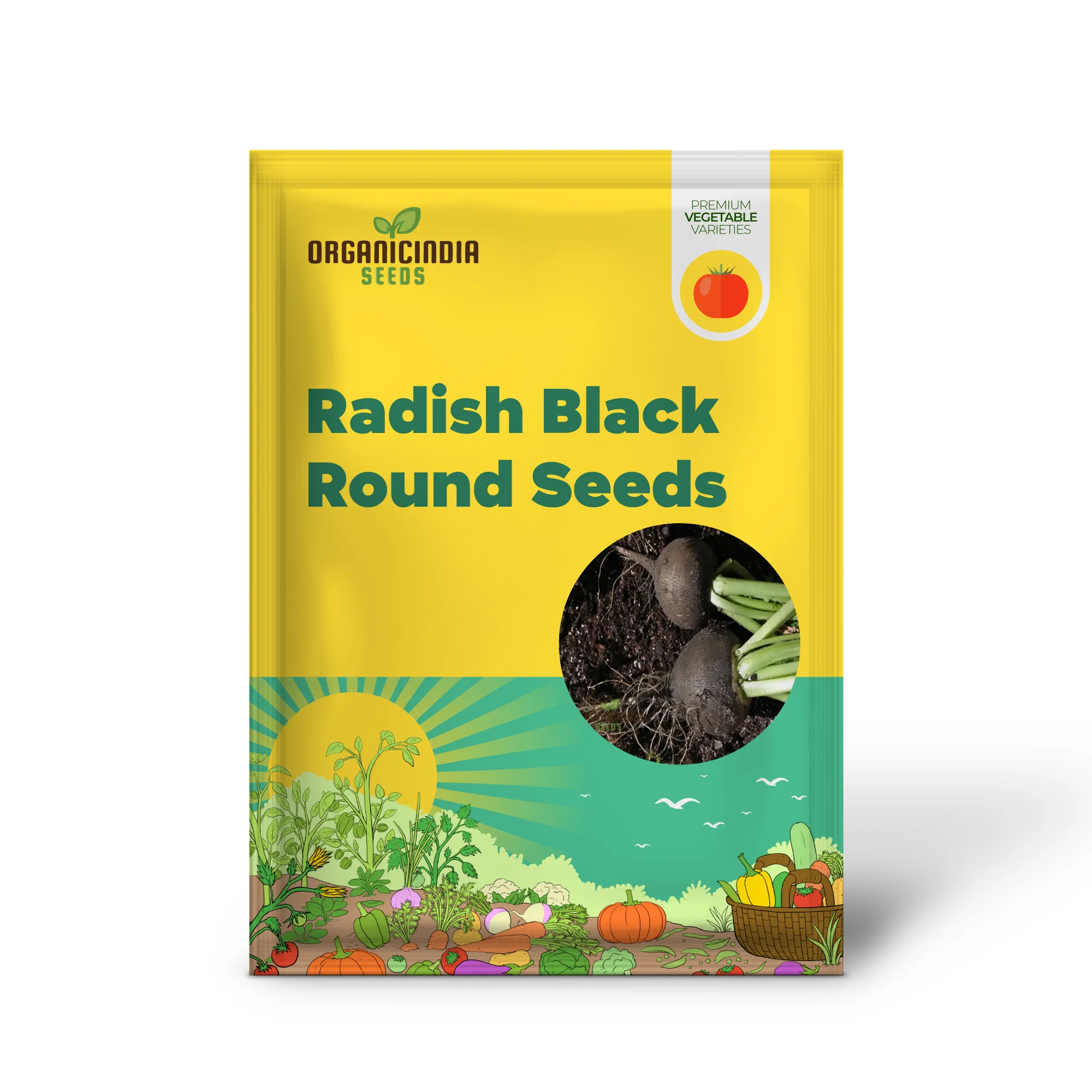 Radish Black Round Seeds for Optimal Vegetable Planting and Gardening - Image 2