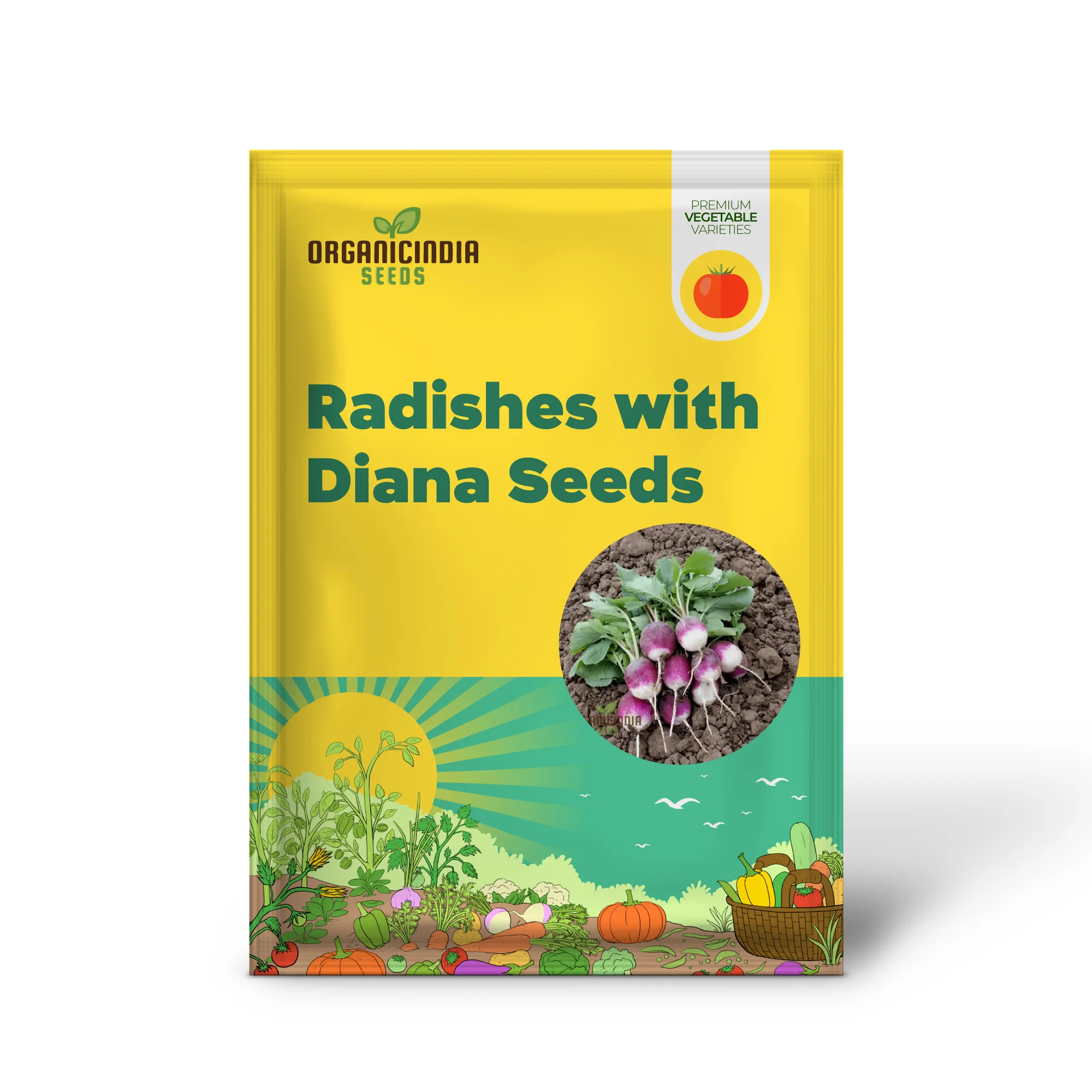 Radishes with Diana Seeds, Enhance Your Gardening Experience with High-Quality Seeds for Bountiful Harvests - Image 2