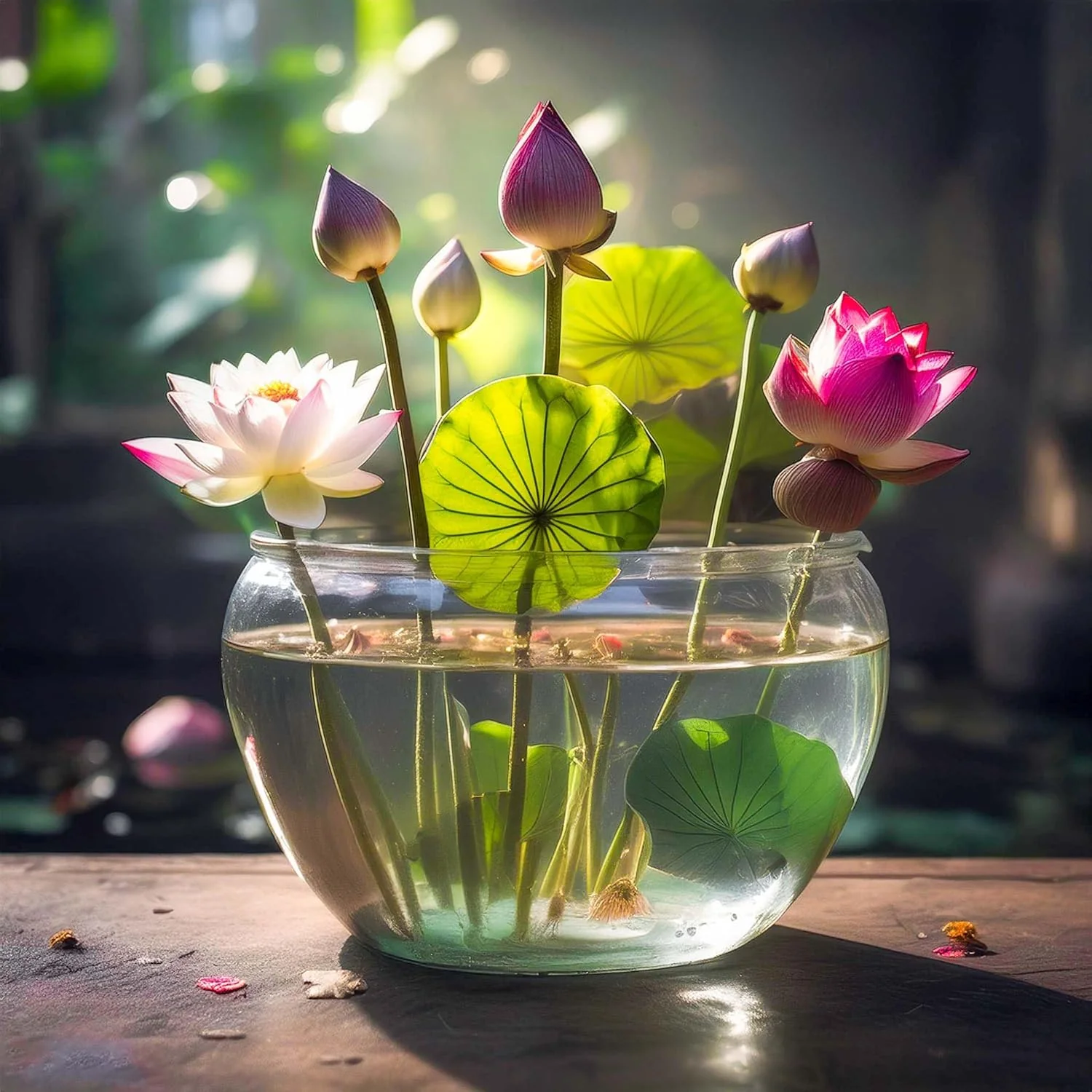 Rainbow Bowl Lotus Aquatic Flower Seeds for Planting,Premium Gardening Seeds - Image 5
