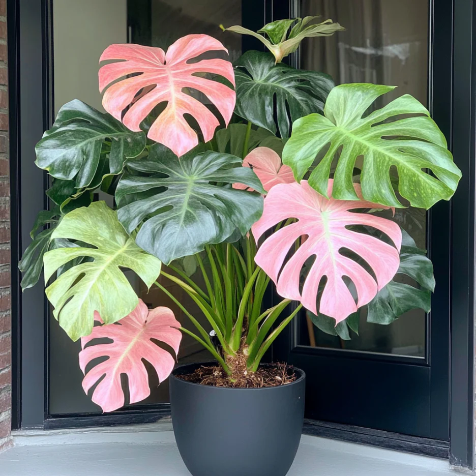 Rare Mix Monstera Plant Seeds – Exotic Green & Pink Tropical Foliage for Indoor & Outdoor Gardens