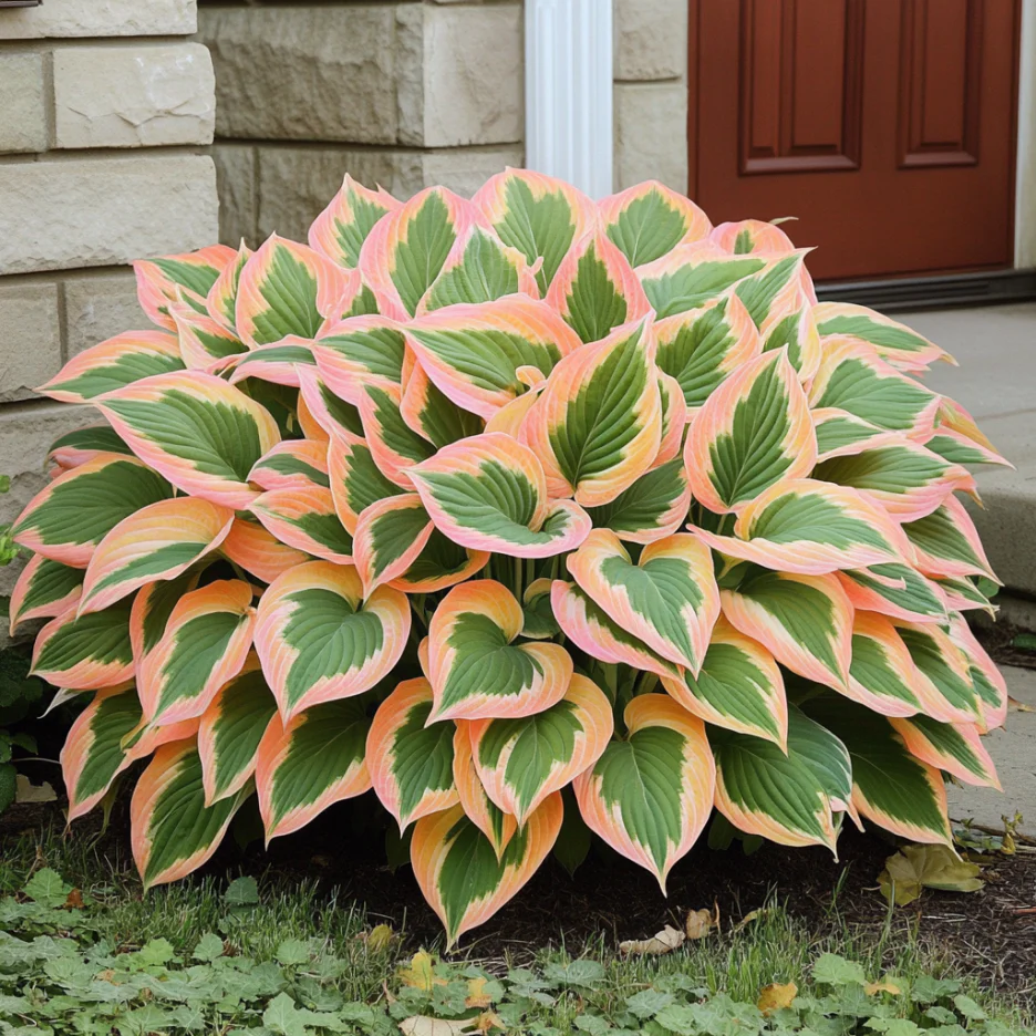 Rare Orange and Pink Hosta Seeds – Unique Hybrid Foliage Colors for Shade Gardens - Image 2