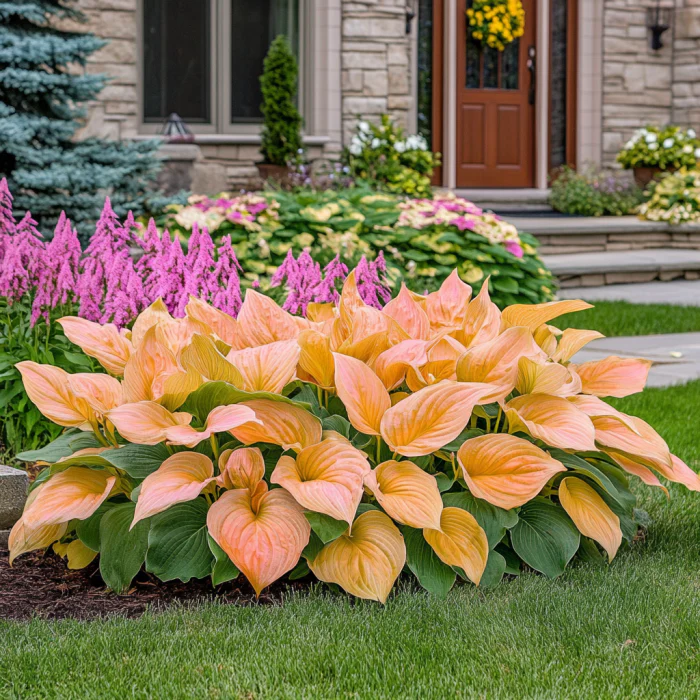 Rare Orange and Pink Hosta Seeds – Unique Hybrid Foliage Colors for Shade Gardens - Image 3
