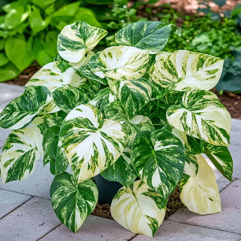 Variegated Monstera Mint Seeds – Rare White & Green Foliage Mint Plant for Garden & Containers - Image 2