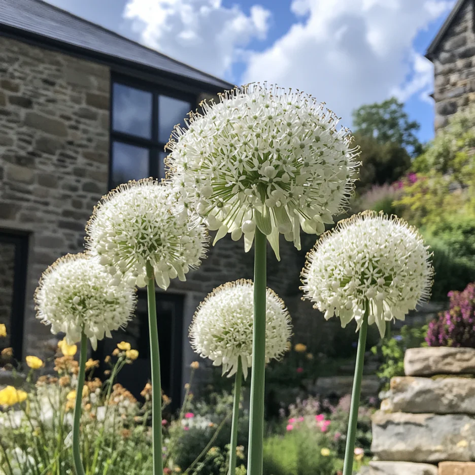 Rare White Allium Mount Everest Seeds, Elegant Tall Blooming Perennials - Image 4