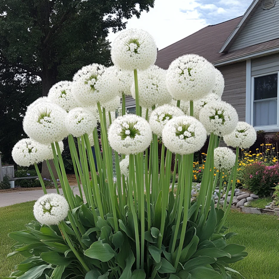 Rare White Allium Mount Everest Seeds, Elegant Tall Blooming Perennials - Image 5