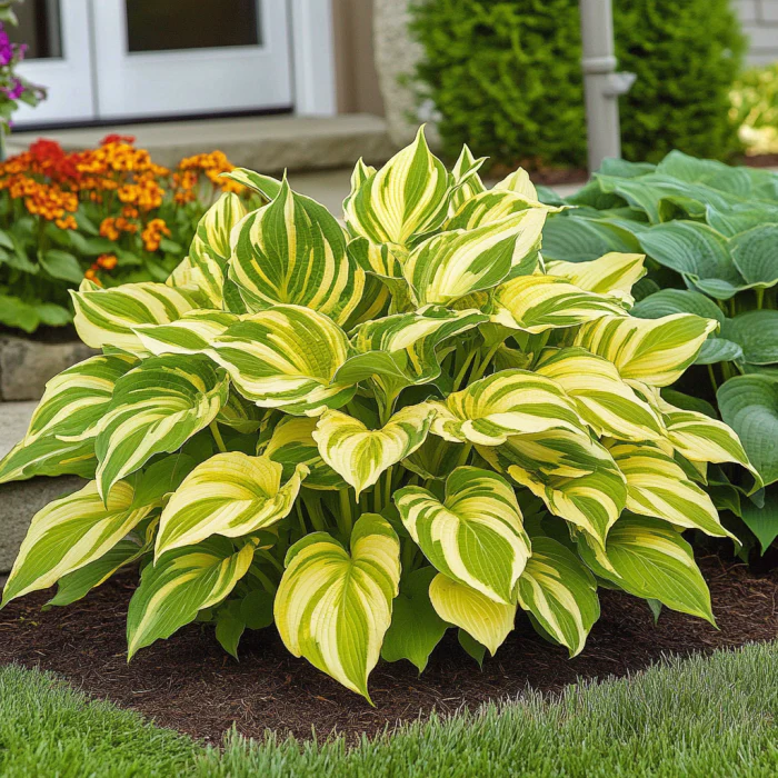 Rare Yellow Variegated Hosta Seeds – Green Leaves with Gold and Creamy Yellow Edges - Image 3