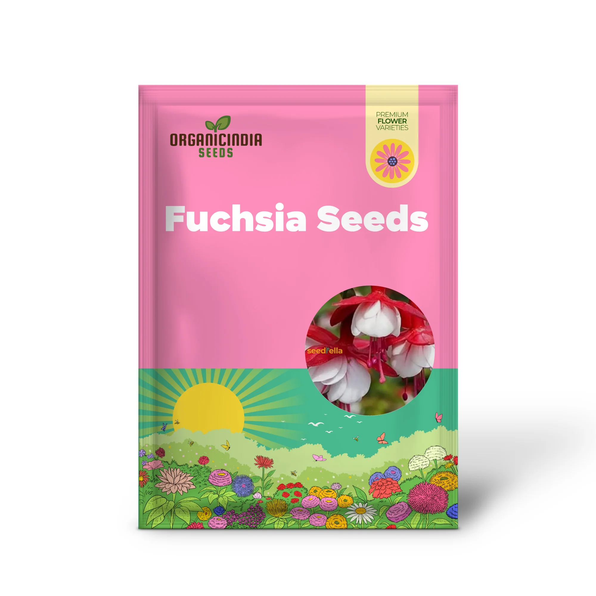 Red & White Fuchsia Seeds – Vibrant Hanging Blooms for Gardens - Image 2