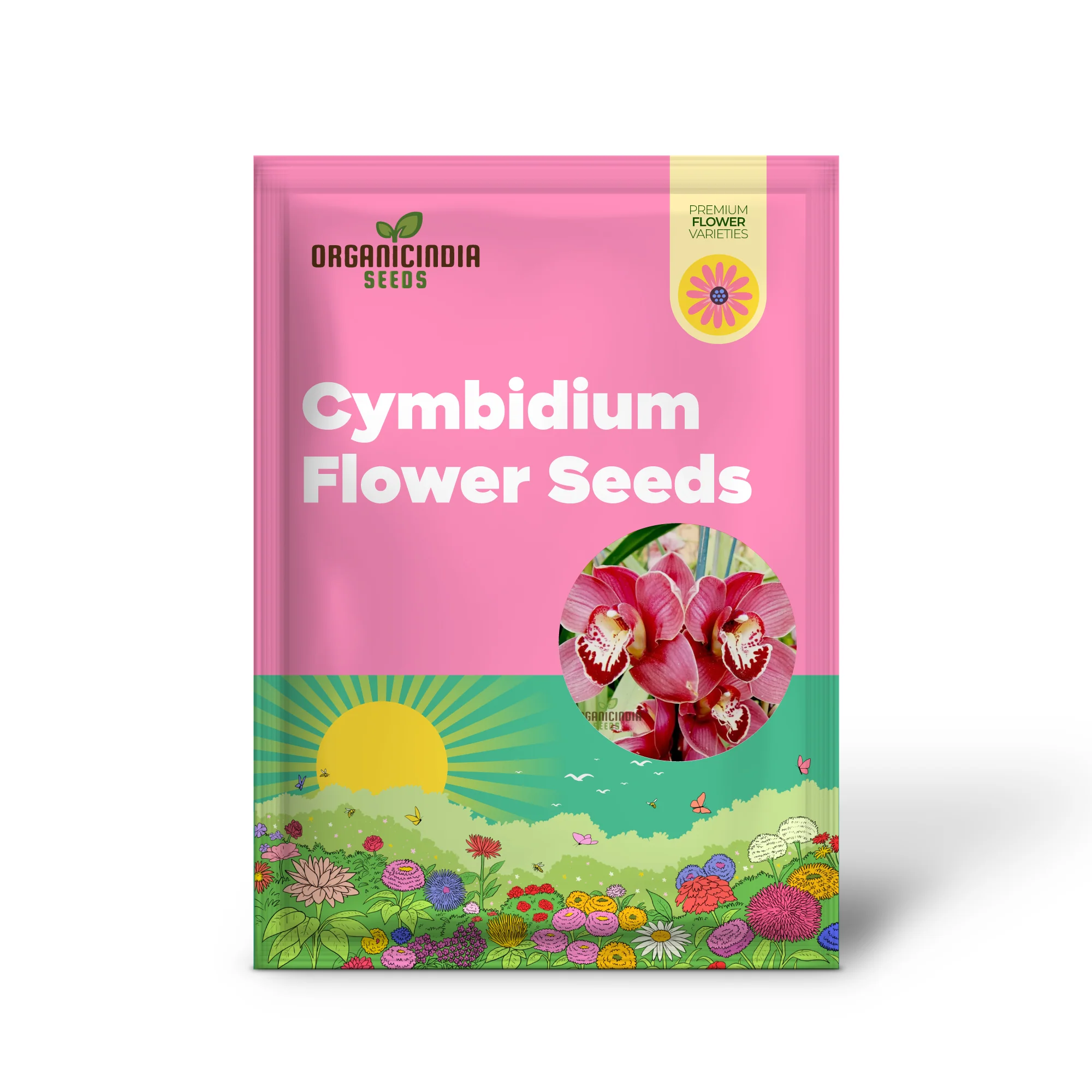 Red Chinese Cymbidium Orchid Flower Seeds for Gardening Enthusiasts - Rare Seeds for Exquisite Garden Blooms - Image 2