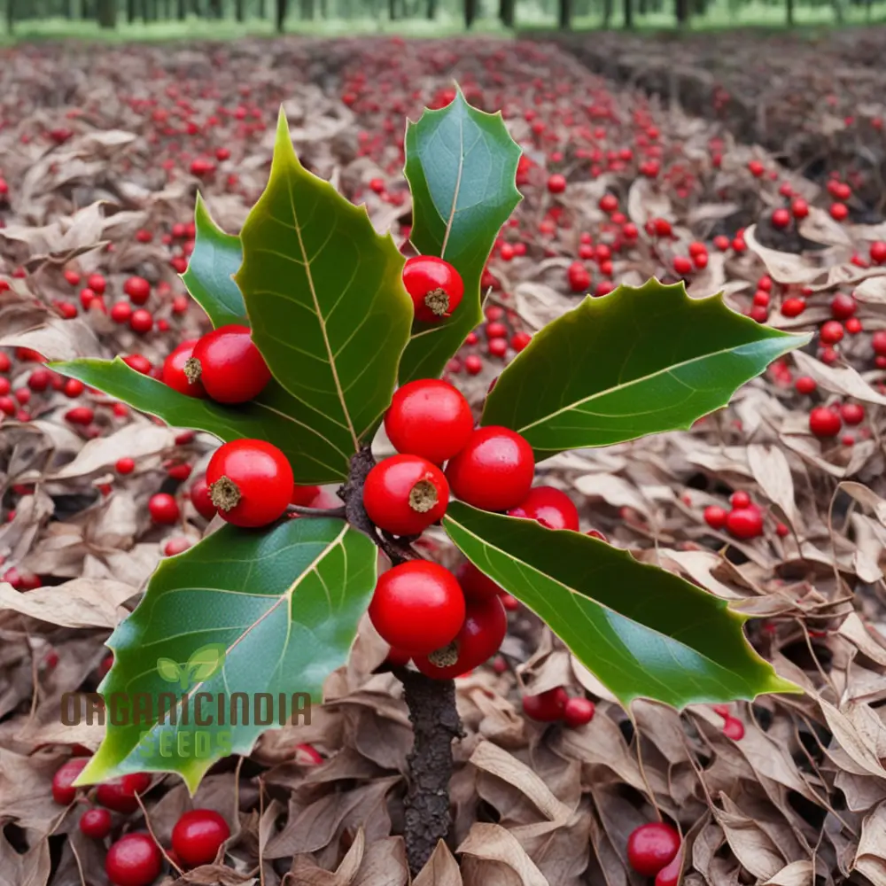 Red Ilex Opaca Fruit Seeds for Planting, Cultivate Your Garden with Exotic Holly Fruit Seeds